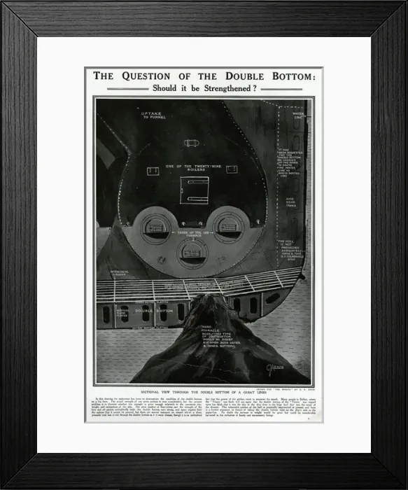 Framed Print : Question of the double bottom by G. H. Davis Framed Print : Question of the double bottom by G. H. Davis