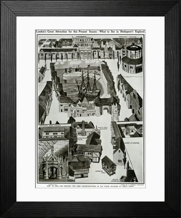 Framed Print : Shakespeare Exhibition at Earls Court, London Framed Print : Shakespeare Exhibition at Earls Court, London