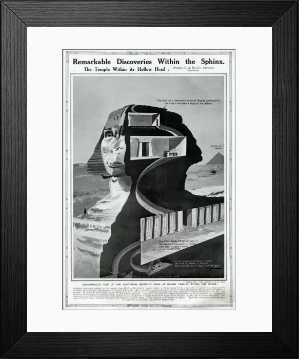 Framed Print : The hollow head of the Sphinx, Egypt Framed Print : The hollow head of the Sphinx, Egypt