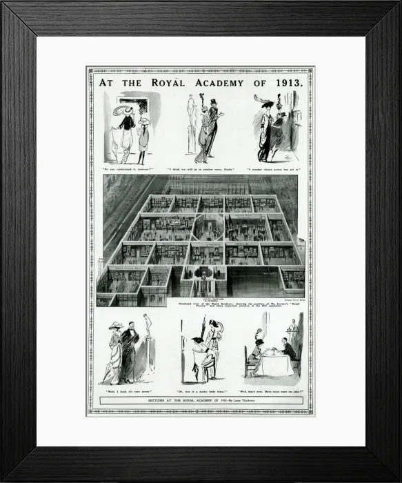 Framed Print : At the Royal Academy exhibition of 1913 Framed Print : At the Royal Academy exhibition of 1913