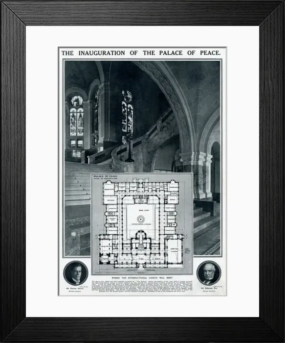 Framed Print : Inauguration of the Palace of Peace, The Hague