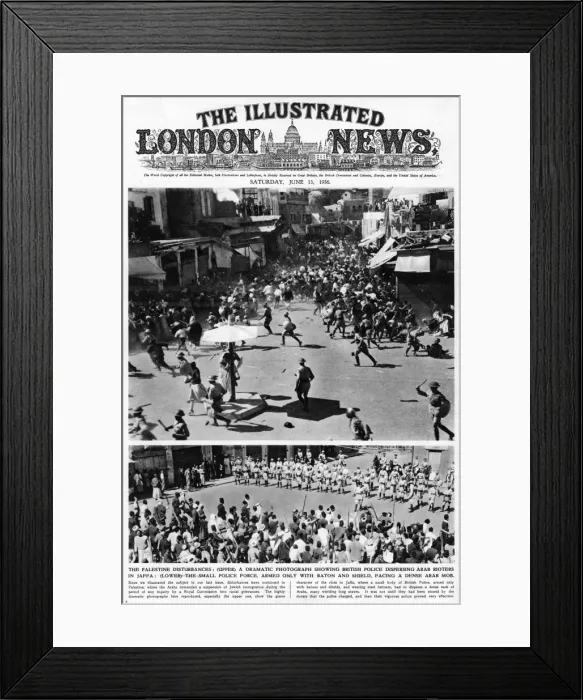 Framed Print : Palestinian Disturbances 1936 Framed Print : Palestinian Disturbances 1936