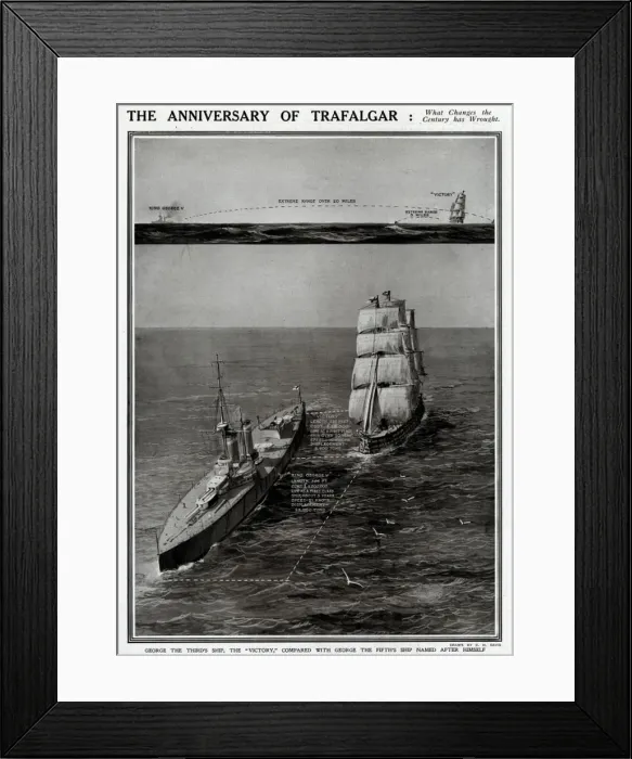 Framed Print : Anniversary of Trafalgar by G. H. Davis Framed Print : Anniversary of Trafalgar by G. H. Davis