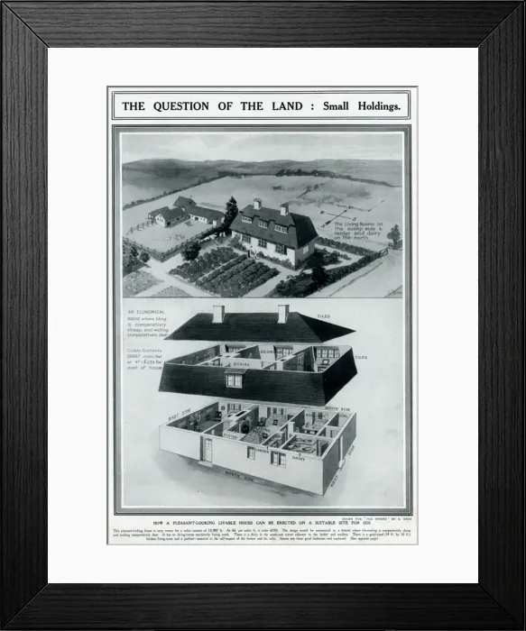 Framed Print : Design for the building of small holdings Framed Print : Design for the building of small holdings