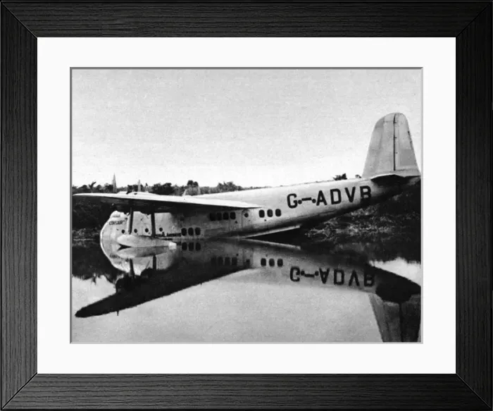 Framed Print : Flying Boat in River Dangu Framed Print : Flying Boat in River Dangu