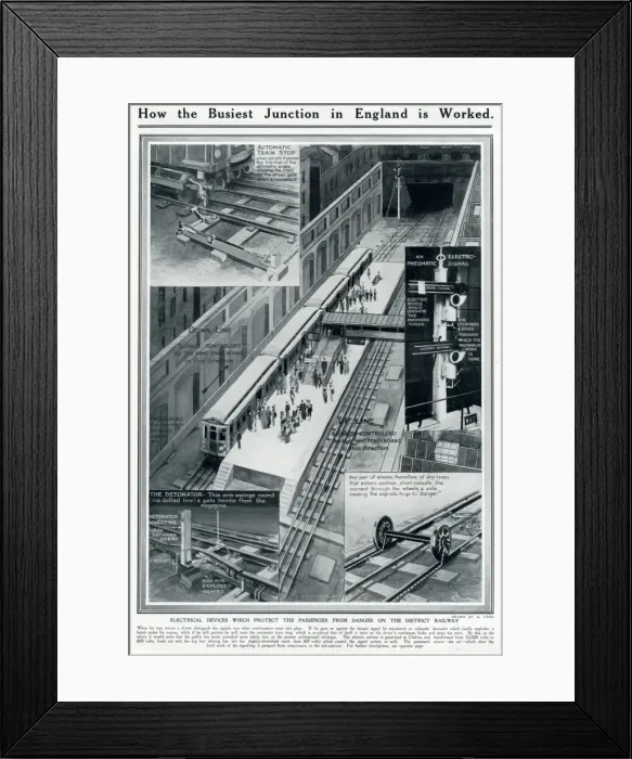 Framed Print : How the busiest junction in England is worked Framed Print : How the busiest junction in England is worked
