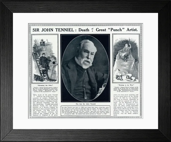 Framed Print : Sir John Tenniel, artist, illustrator and cartoonist Framed Print : Sir John Tenniel, artist, illustrator and cartoonist