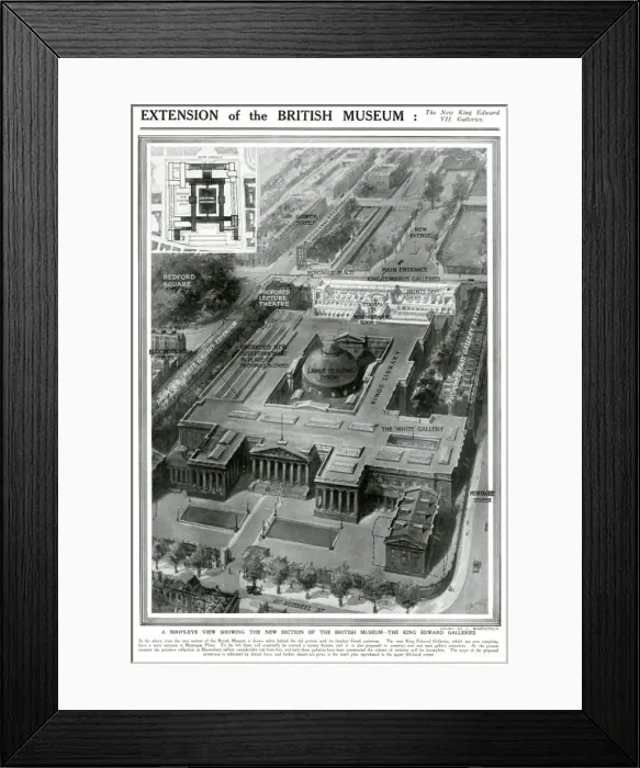 Framed Print : Extension of the British Museum, London Framed Print : Extension of the British Museum, London