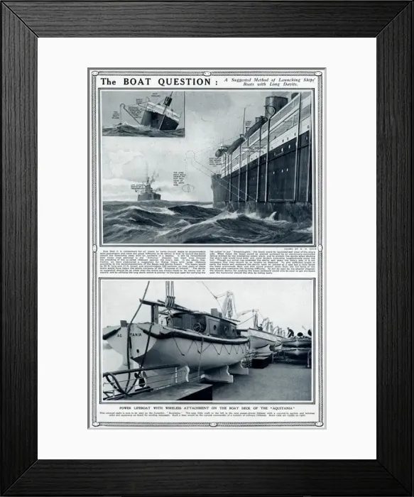 Framed Print : The boat question by G. H. Davis Framed Print : The boat question by G. H. Davis