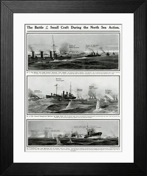 Framed Print : Small craft in North Sea action by G. H. Davis Framed Print : Small craft in North Sea action by G. H. Davis