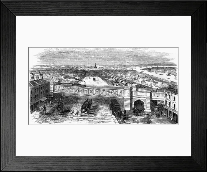 Framed Print : The Camden Town railway: the Bow Spring bridge, Stepney, 1851 Framed Print : The Camden Town railway: the Bow Spring bridge, Stepney, 1851