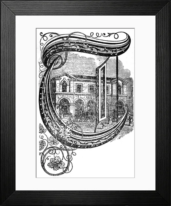 Framed Print : The Camden Town railway: Fenchurch Station, 1851