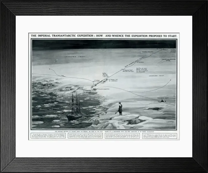 Framed Print : Imperial Trans-Antarctic Expedition 1914 -1917 Framed Print : Imperial Trans-Antarctic Expedition 1914 -1917