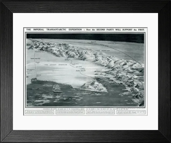 Framed Print : Imperial Trans-Antarctic Expedition 1914 -1917 Framed Print : Imperial Trans-Antarctic Expedition 1914 -1917