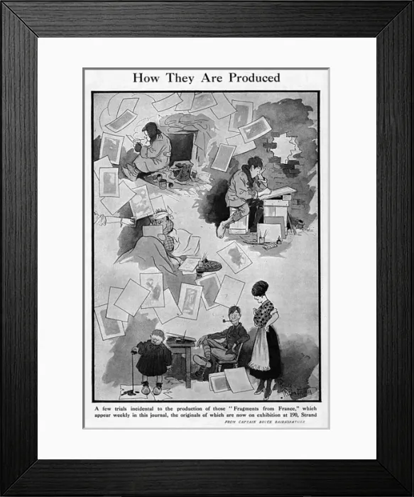 Framed Print : How they are produced by Bruce Bairnsfather