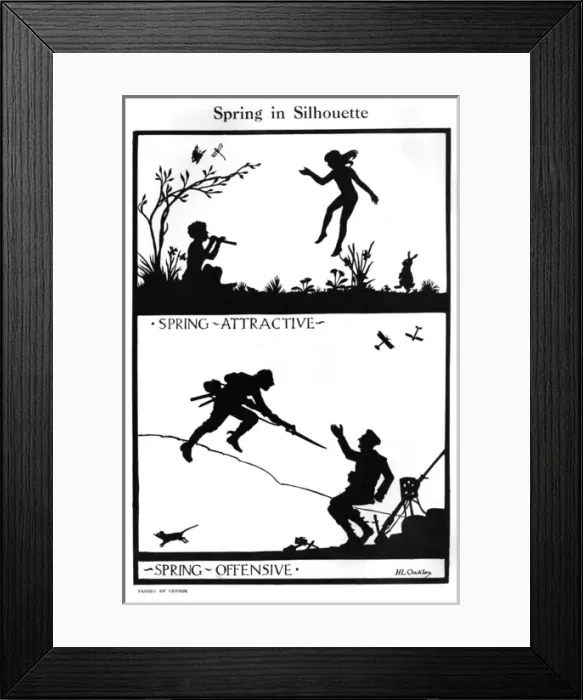 Framed Print : Spring in Silhouette by H. L. Oakley