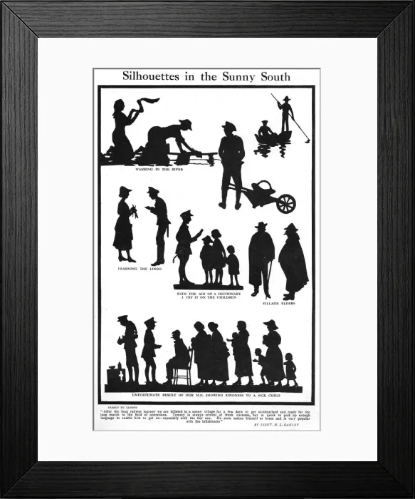 Framed Print : Silhouettes in the sunny south by H. L. Oakley Framed Print : Silhouettes in the sunny south by H. L. Oakley
