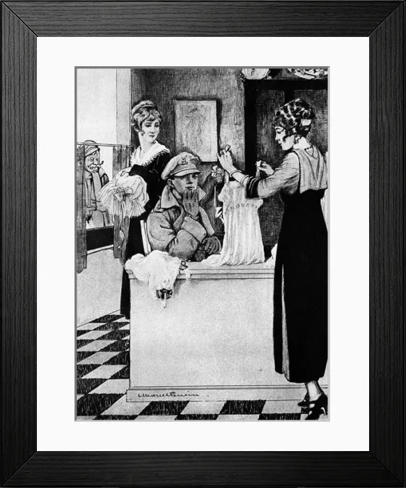 Framed Print : Bairnsfather on leave by Marcel Poncin Framed Print : Bairnsfather on leave by Marcel Poncin