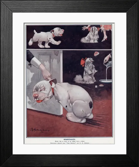 Framed Print : Hospitality by George Studdy Framed Print : Hospitality by George Studdy
