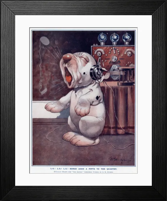 Framed Print : Bonzo adds a fifth to the quartet