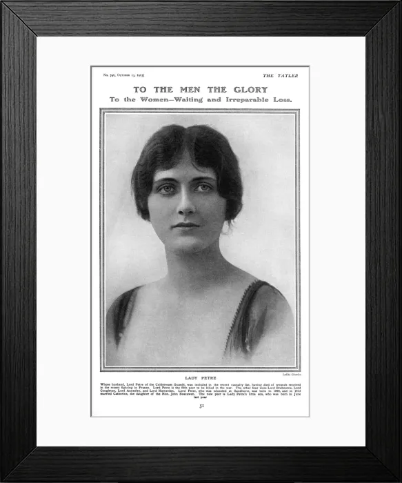 Framed Print : Lady Petre