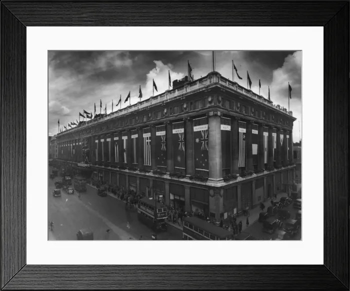 Framed Print : Selfridges during Second World War