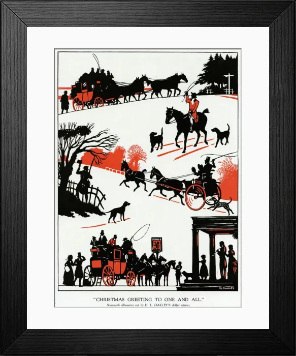 Framed Print : Victorian Christmas time by H. L. Oakley Framed Print : Victorian Christmas time by H. L. Oakley