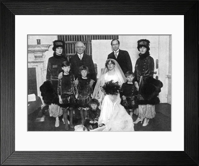 Framed Print : Wedding of Violet Asquith and Maurice Bonham-Carter Framed Print : Wedding of Violet Asquith and Maurice Bonham-Carter