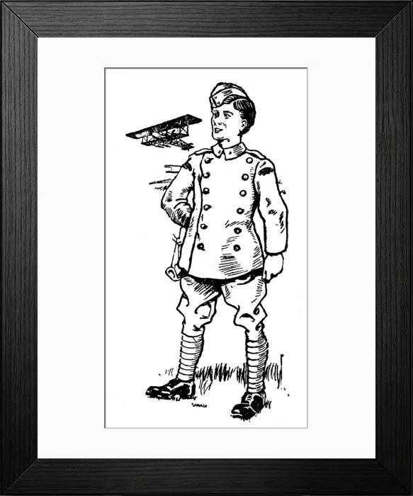 Framed Print : Childs Royal Flying Corps uniform, World War One