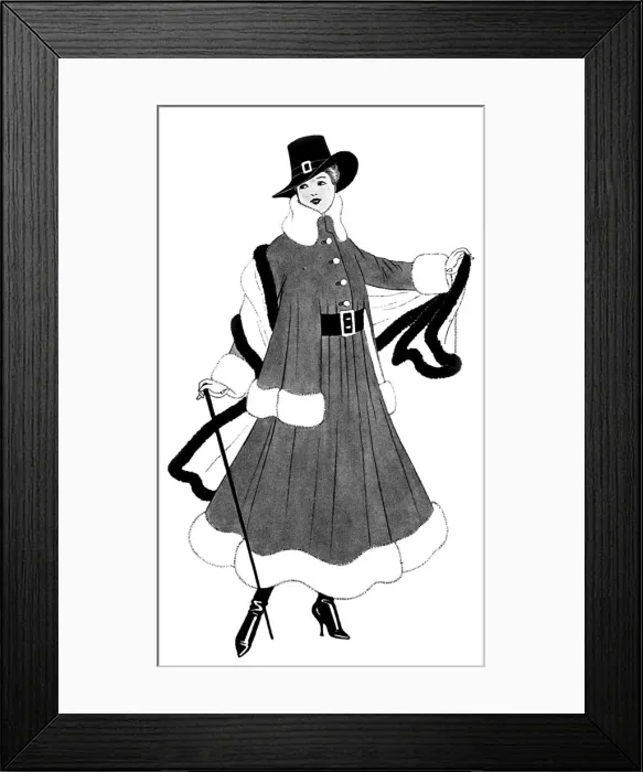 Framed Print : A ladies tailored suit, World War One Framed Print : A ladies tailored suit, World War One