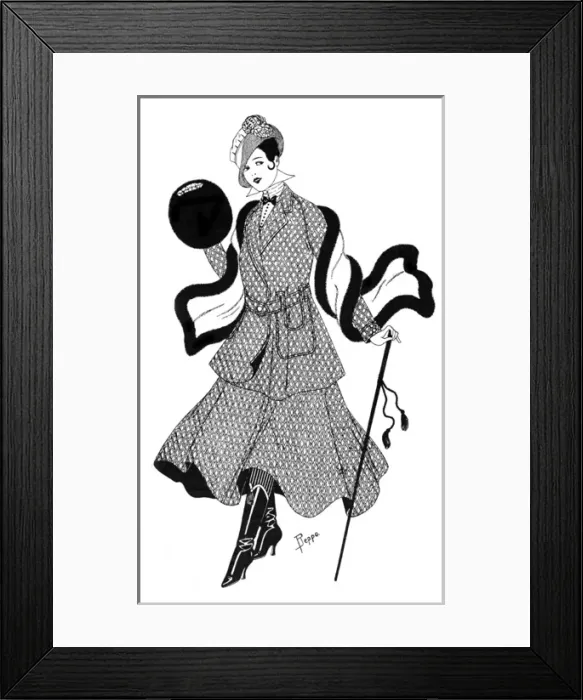 Framed Print : Aquascutum tweed tailored suit, 1915 Framed Print : Aquascutum tweed tailored suit, 1915
