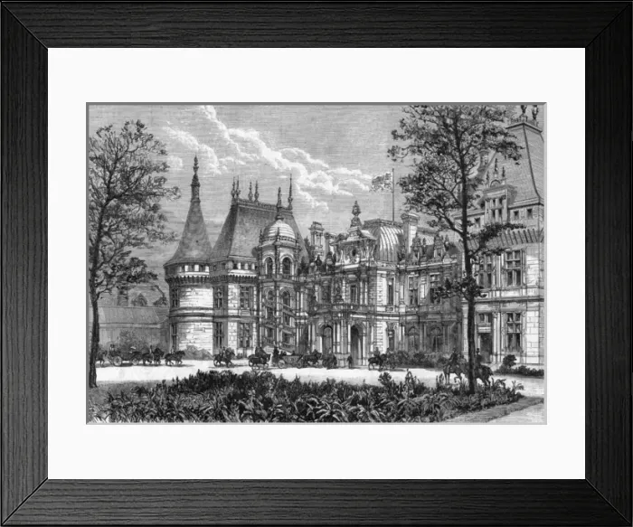 Framed Print : Queen Victoria arrives at Waddesdon Manor, 1890 Framed Print : Queen Victoria arrives at Waddesdon Manor, 1890