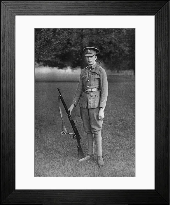 Framed Print : Prince Henry as a private at Eton OTC, WWI Framed Print : Prince Henry as a private at Eton OTC, WWI