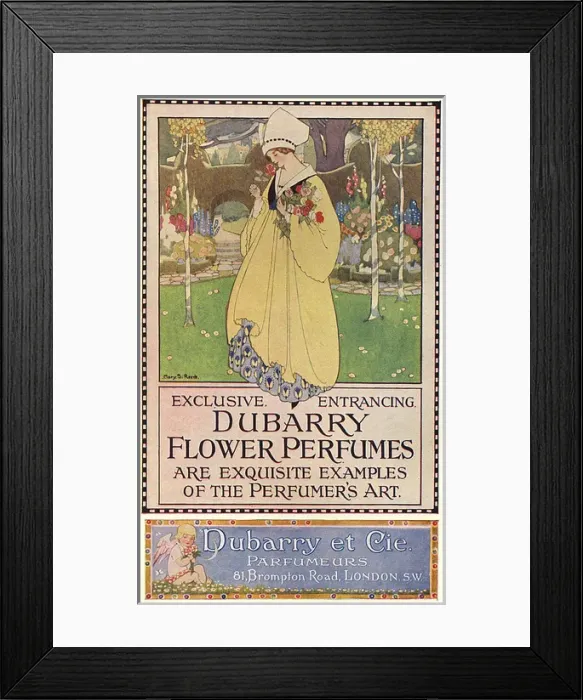 Framed Print : Dubarry perfumes advertisement Framed Print : Dubarry perfumes advertisement