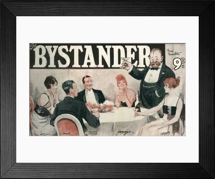 Framed Print : Bystander masthead featuring Old Bill Framed Print : Bystander masthead featuring Old Bill