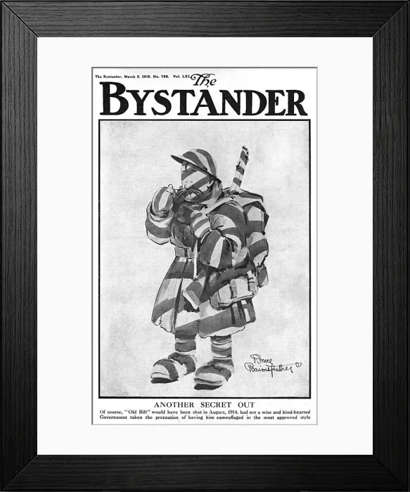 Framed Print : Another Secret out - Old Bill in camouflage, Bystander cover
