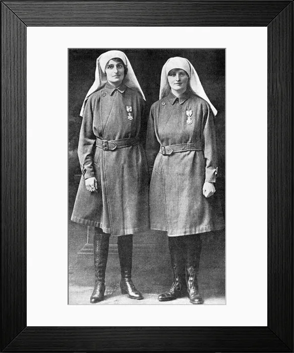 Framed Print : Mairi Chisholm and Elsie Knocker - Madonnas of Pervyse Framed Print : Mairi Chisholm and Elsie Knocker - Madonnas of Pervyse