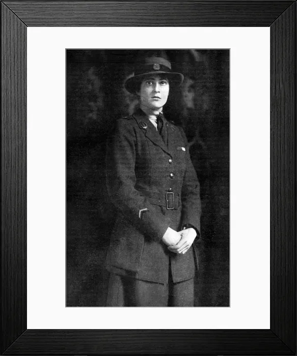 Framed Print : Miss Christobel Ellis decorated for war work well done Framed Print : Miss Christobel Ellis decorated for war work well done