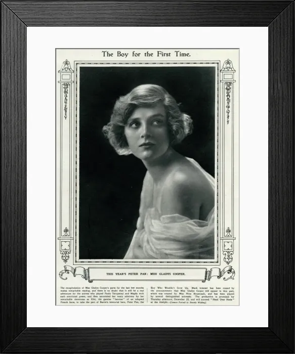 Framed Print : Gladys Cooper in 1923