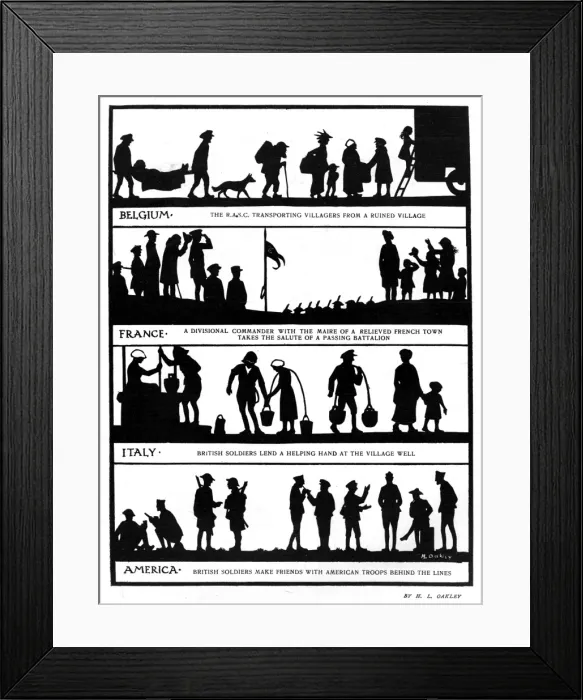 Framed Print : British Soldiers Part in the Entente by H. L. Oakley