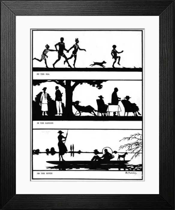 Framed Print : Chiaroscura in Silhouette by H. L. Oakley