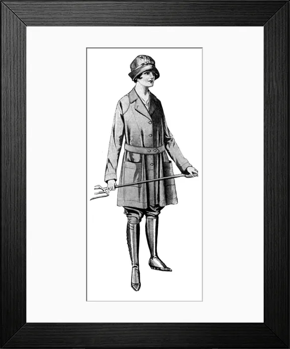 Framed Print : A land-girls dress Framed Print : A land-girls dress