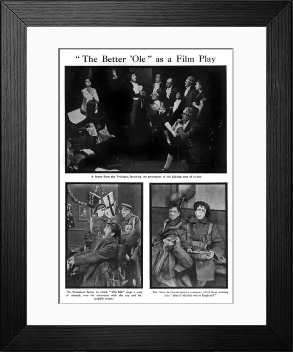 Framed Print : The Better Ole as a Film Play, 1918 Framed Print : The Better Ole as a Film Play, 1918