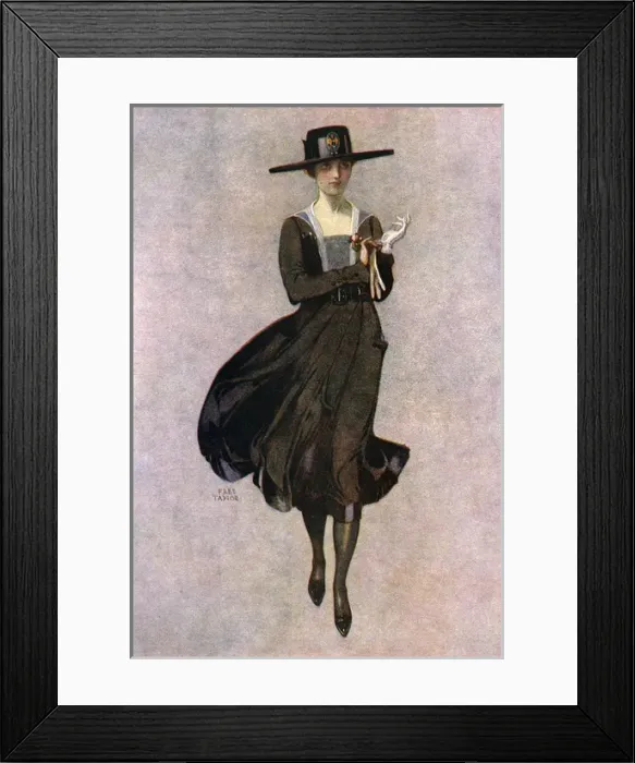 Framed Print : Carrying On - The Whitehall Girl WWI womens roles Framed Print : Carrying On - The Whitehall Girl WWI womens roles