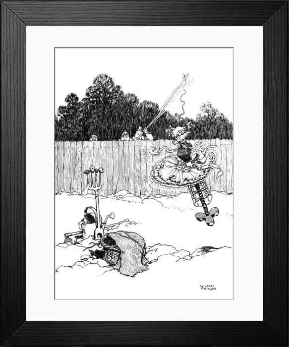 Framed Print : Forcing the Murphies by Heath Robinson Framed Print : Forcing the Murphies by Heath Robinson