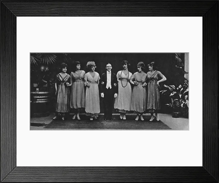Framed Print : Les Rouges et Noirs army troupe at the Savoy, 1919 Framed Print : Les Rouges et Noirs army troupe at the Savoy, 1919