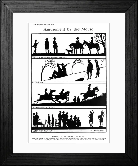 Framed Print : Amusement by the Meuse by H. L. Oakley Framed Print : Amusement by the Meuse by H. L. Oakley