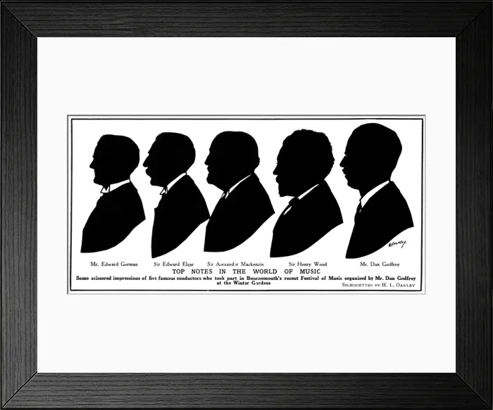 Framed Print : Conductors at Bournemouth Festival of Music H. L. Oakley