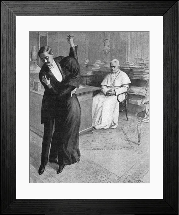 Framed Print : Tango craze: the Pope assesses the tango, 1913