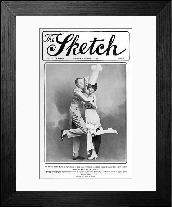 Framed Print : Tango craze: The Girl on the Film, 1913 Framed Print : Tango craze: The Girl on the Film, 1913